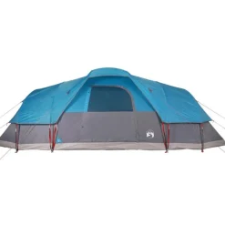Tente à dôme 11 personnes bleu imperméable