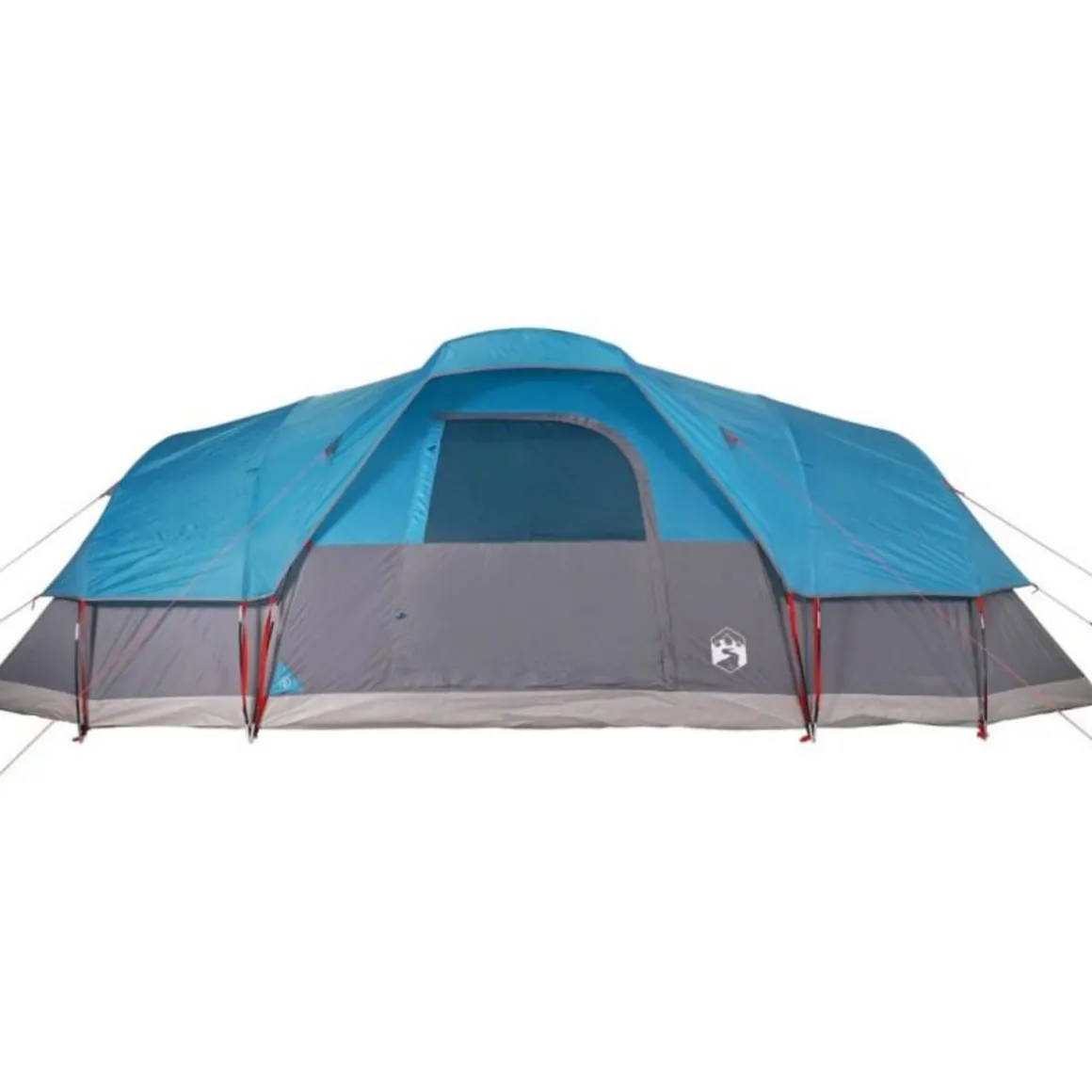 Tente à dôme 11 personnes bleu imperméable