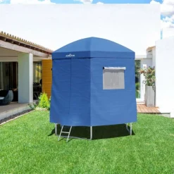 Tente cabane pour trampoline 8FT-244cm - Bleu