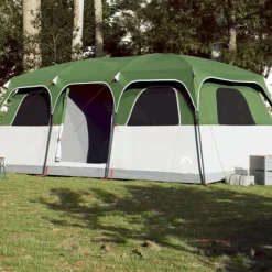 Tente de cabine familiale 9 personnes vert imperméable
