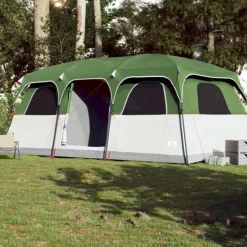 Tente de cabine familiale 9 personnes vert imperméable