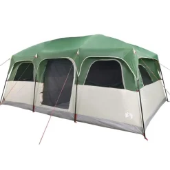 Tente de cabine familiale 9 personnes vert imperméable
