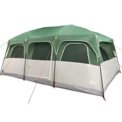 Tente de cabine familiale 9 personnes vert imperméable
