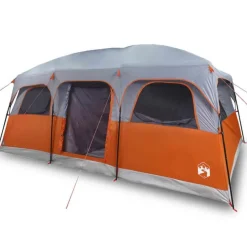 Tente de cabine familiale 9 personnes gris imperméable