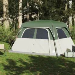 Tente de cabine familiale 6 personnes vert imperméable