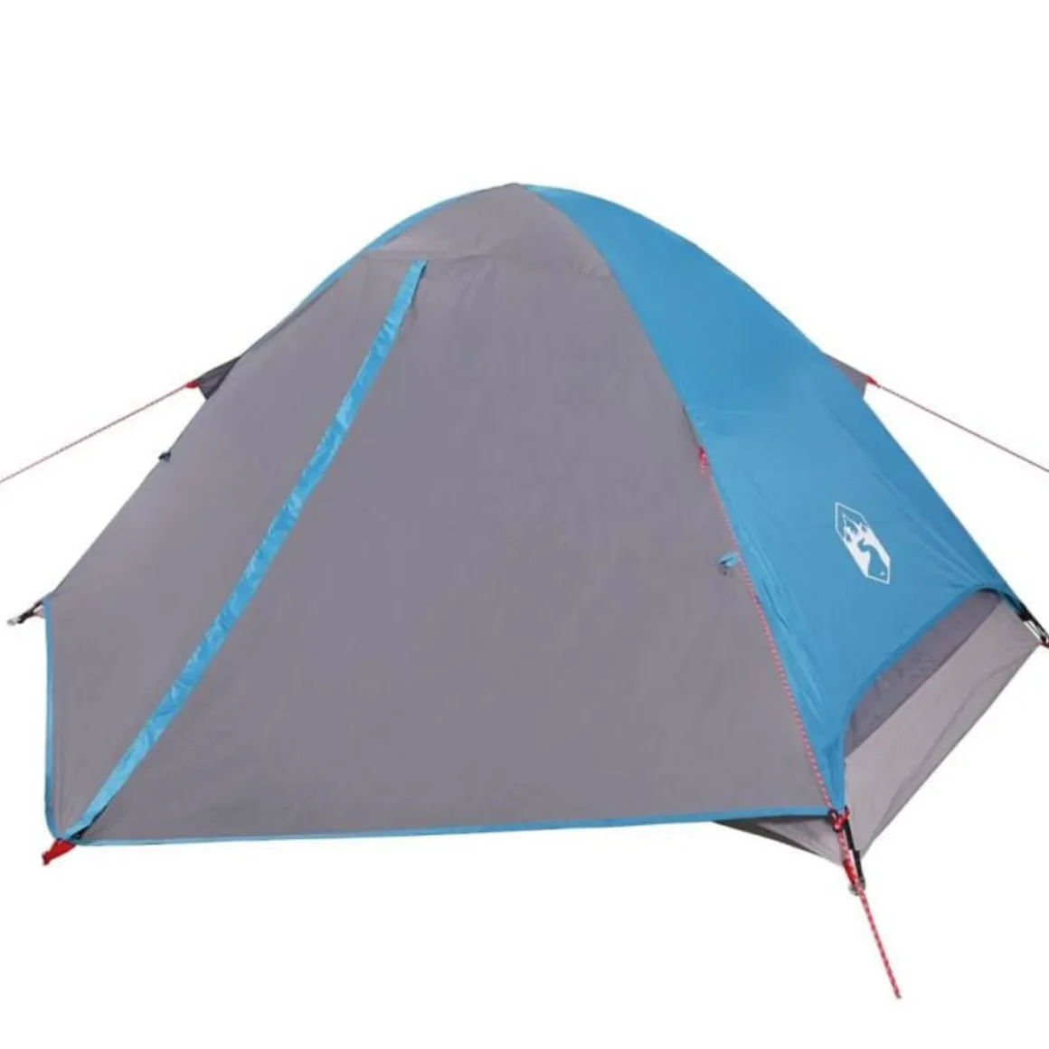 Tente de camping à dôme 4 personnes bleu imperméable
