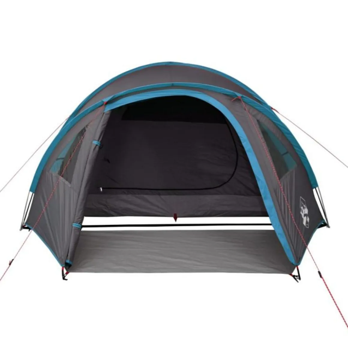 Tente de camping à dôme 4 personnes bleu imperméable