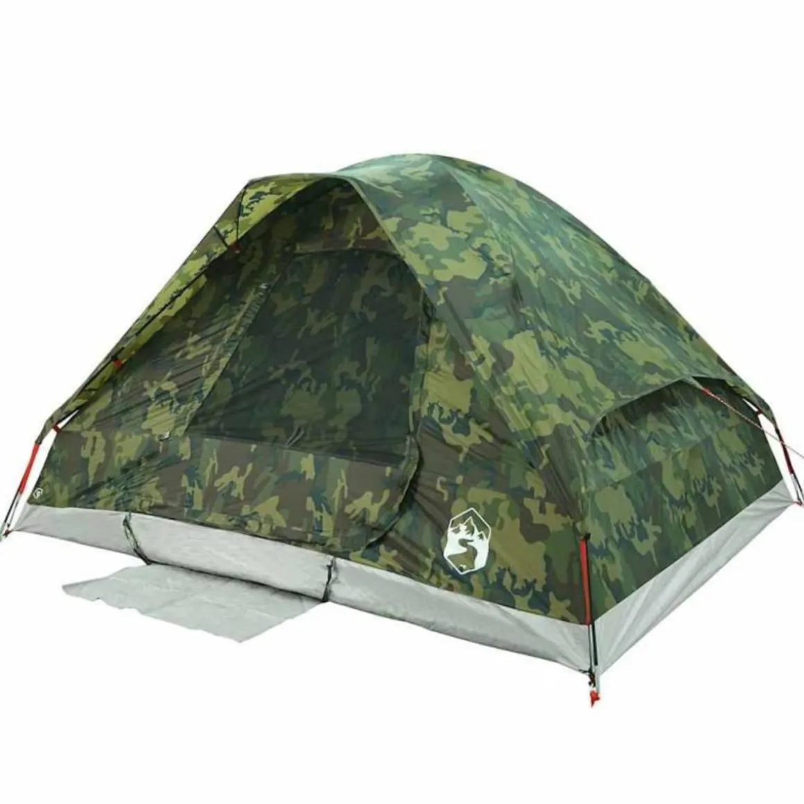 Tente de camping à dôme 4 personnes camouflage imperméable