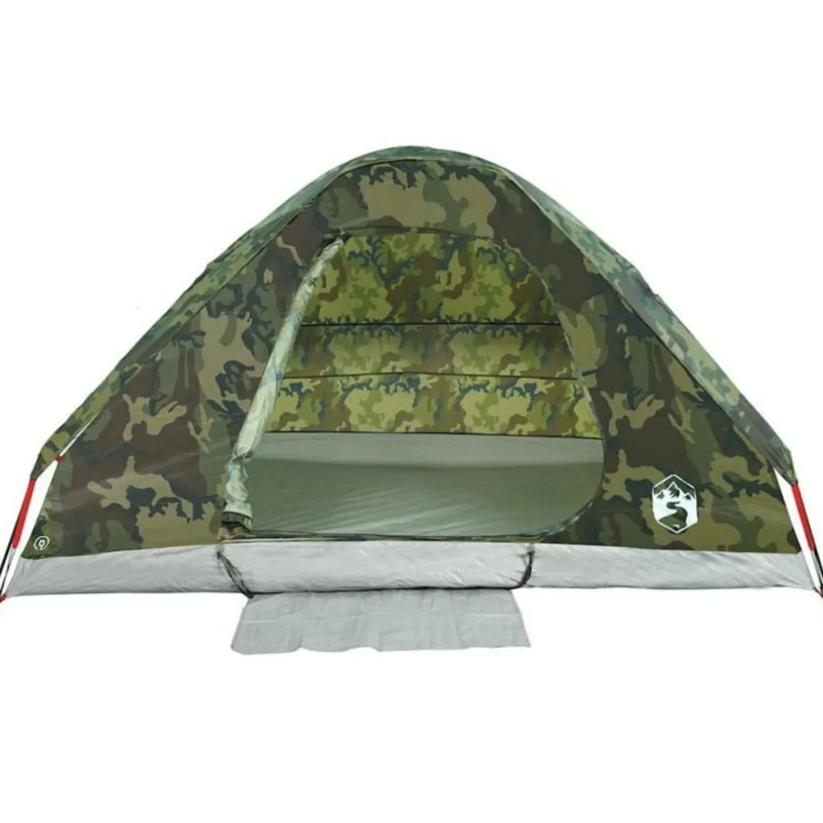 Tente de camping à dôme 4 personnes camouflage imperméable