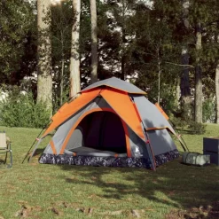 Tente de camping à dôme 4 personnes libération rapide