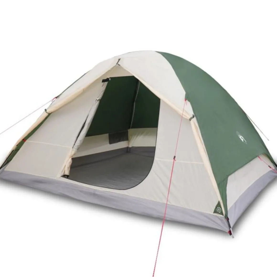 Tente de camping à dôme 6 personnes vert imperméable