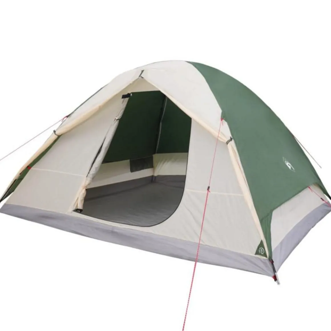 Tente de camping à dôme 6 personnes vert imperméable