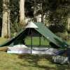 Tente de camping 2 personnes vert imperméable