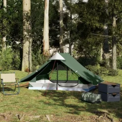 Tente de camping 2 personnes vert imperméable