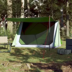 Tente de camping 2 personnes vert imperméable