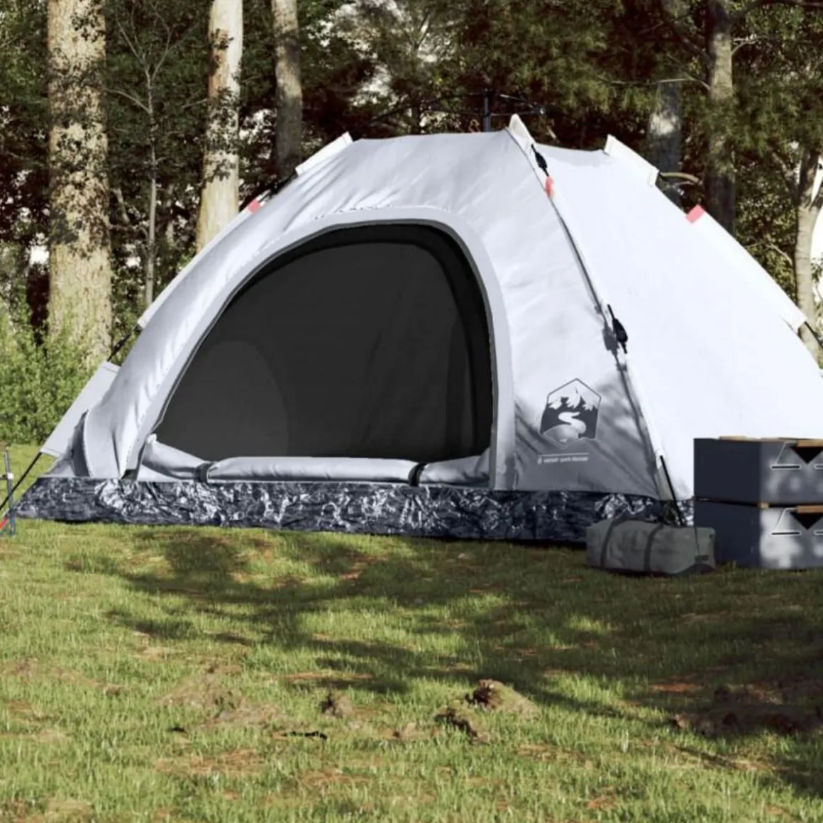 Tente de camping 5 personnes tissu occultant libération rapide