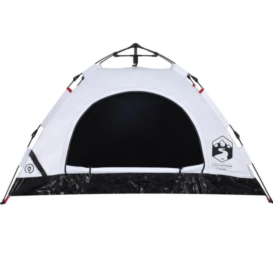 Tente de camping 2 personnes tissu occultant libération rapide