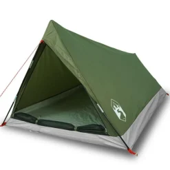 Tente de camping 2 personnes vert olive imperméable