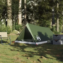 Tente de camping 2 personnes vert olive imperméable