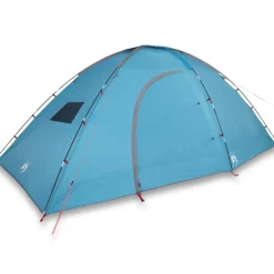 Tente de camping 8 personnes bleu imperméable