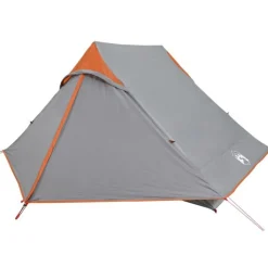 Tente de camping 2 personnes gris imperméable