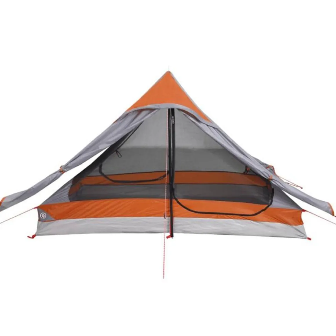 Tente de camping 2 personnes gris imperméable