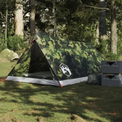 Tente de camping 2 personnes camouflage imperméable