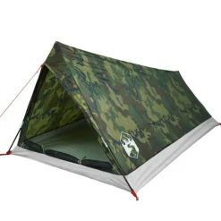 Tente de camping 2 personnes camouflage imperméable