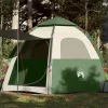 Tente de camping cabine 4 personnes vert libération rapide
