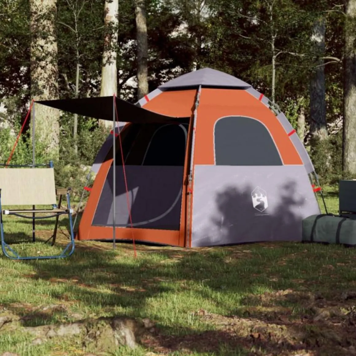 Tente de camping cabine 4 personnes libération rapide