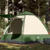 Tente de camping cabine 4 personnes vert libération rapide