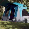 Tente de camping de cabine 5 personnes bleu imperméable