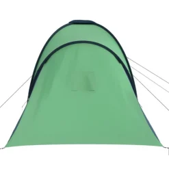 Tente de camping pour 6 personnes bleu et vert