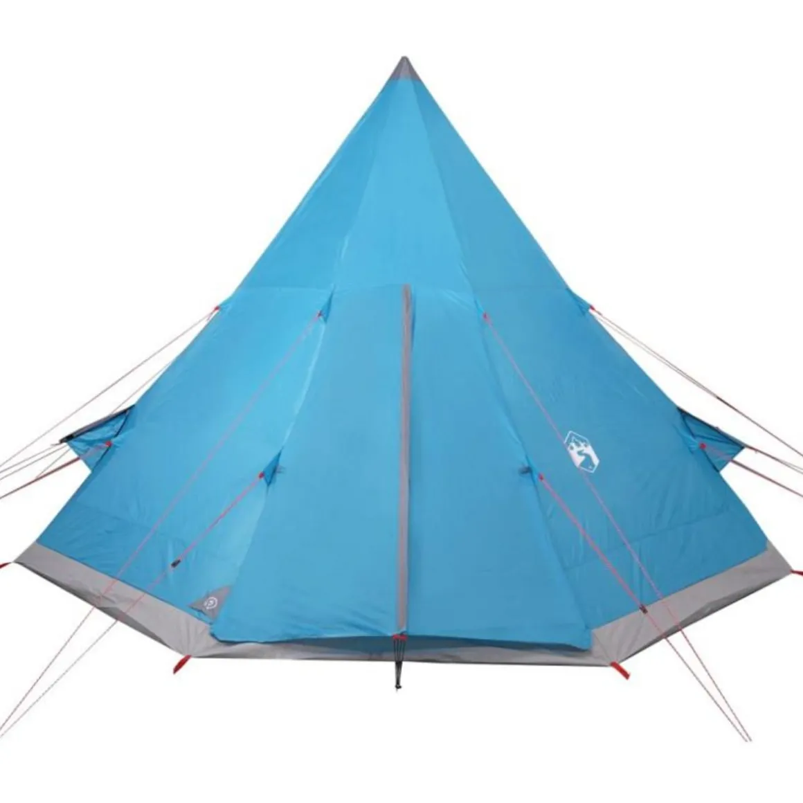 Tente de camping tipi 4 personnes bleu imperméable