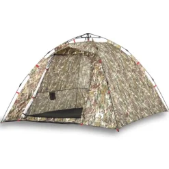 Tente de pêche 4 personnes camouflage libération rapide