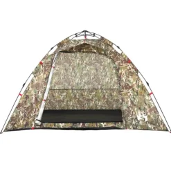 Tente de pêche 4 personnes camouflage libération rapide