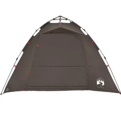 Tente de pêche 4 personnes marron libération rapide