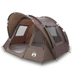 Tente de pêche 2 personnes marron imperméable