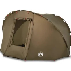 Tente de pêche 5 personnes vert olive imperméable