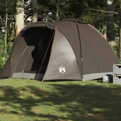 Tente de pêche 2 personnes marron imperméable