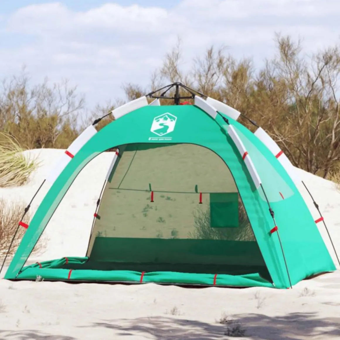 Tente de plage 2 personnes libération rapide imperméable