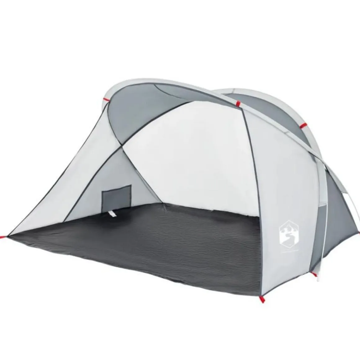 Tente de plage 2 personnes gris escamotable imperméable