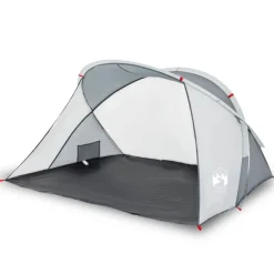 Tente de plage 2 personnes gris escamotable imperméable
