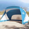 Tente de plage bleu azuré 274x178x170 148 cm 185T polyester