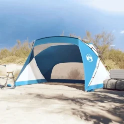 Tente de plage bleu azuré 274x178x170 148 cm 185T polyester
