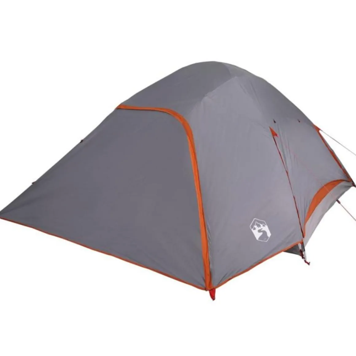 Tente familiale à dôme 6 personnes gris imperméable