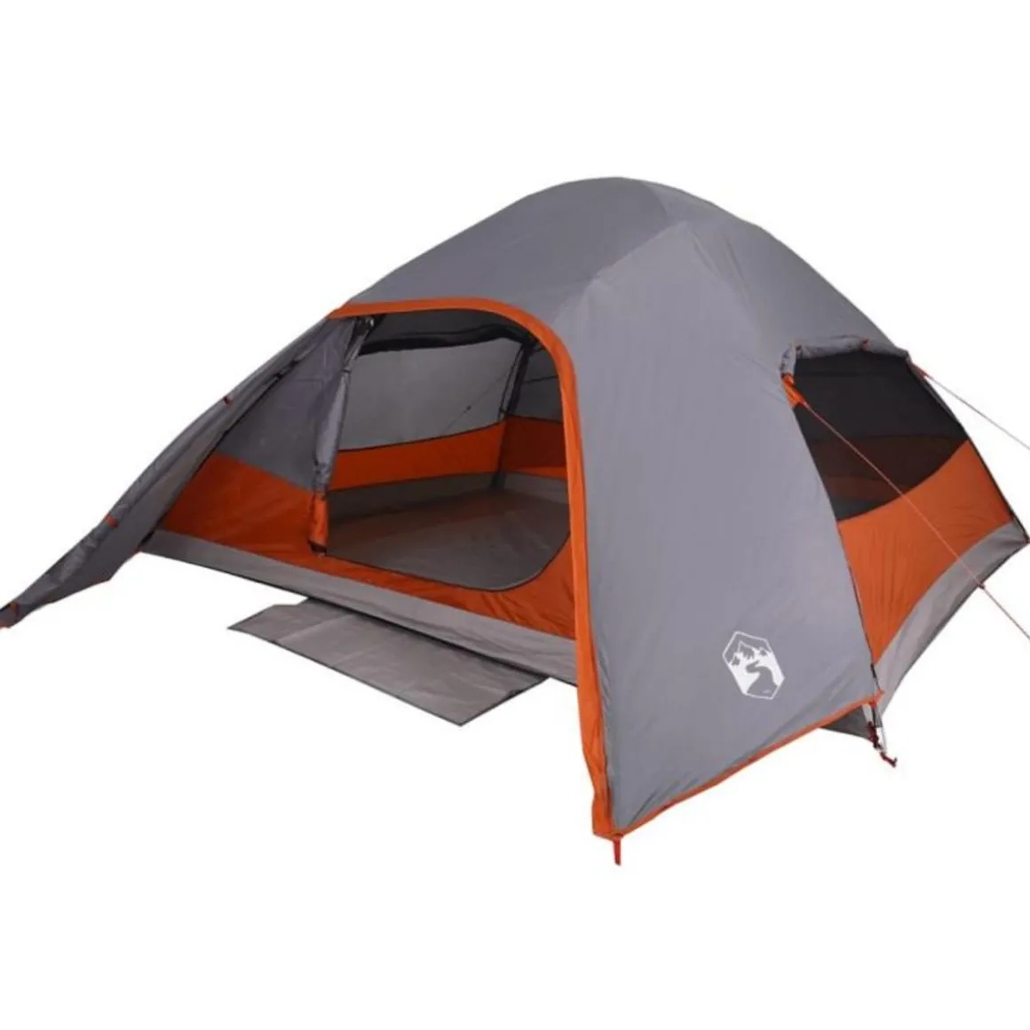 Tente familiale à dôme 6 personnes gris imperméable
