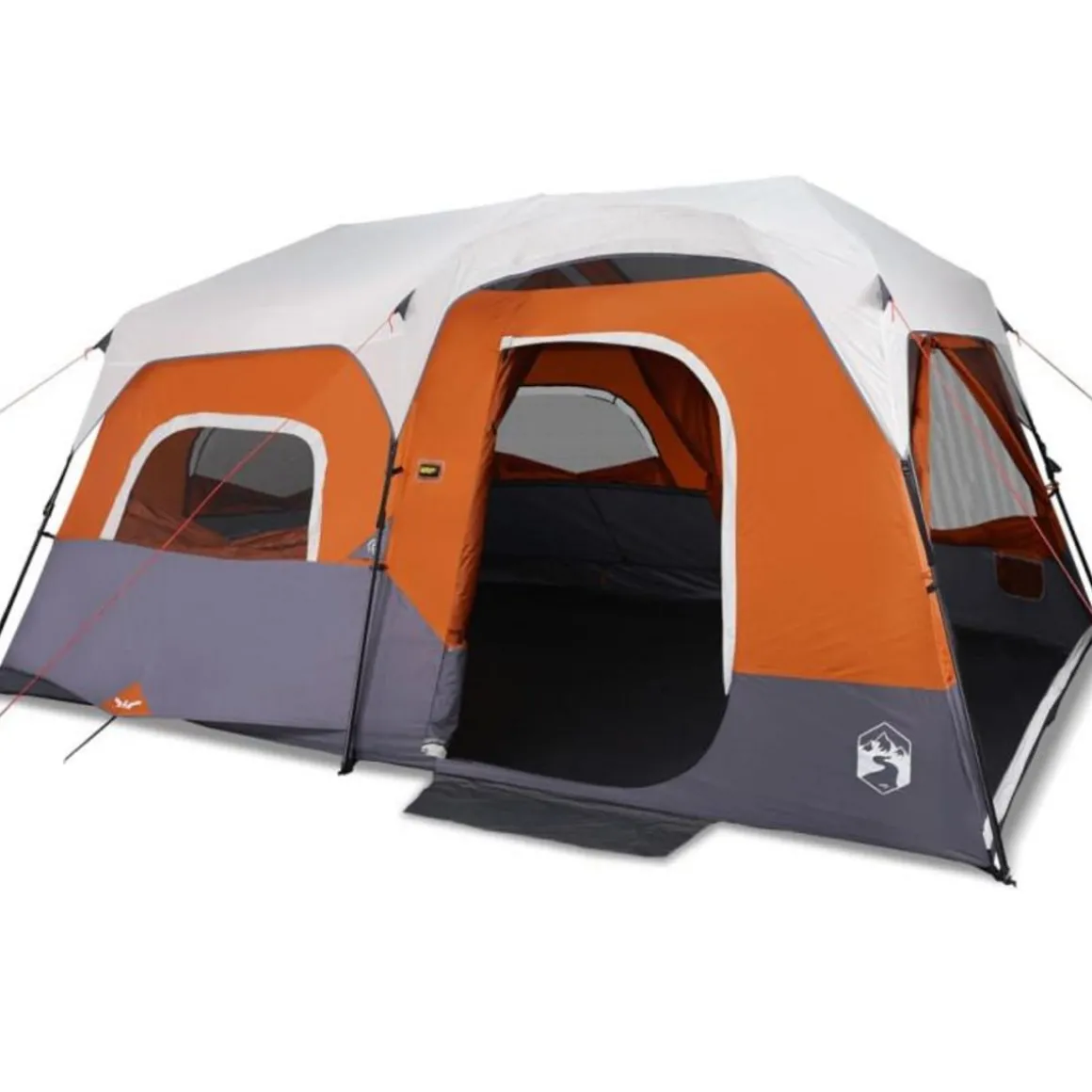 Tente familiale avec LED 9 personnes à dégagement rapide
