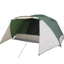 Tente familiale avec porche 6 personnes vert imperméable
