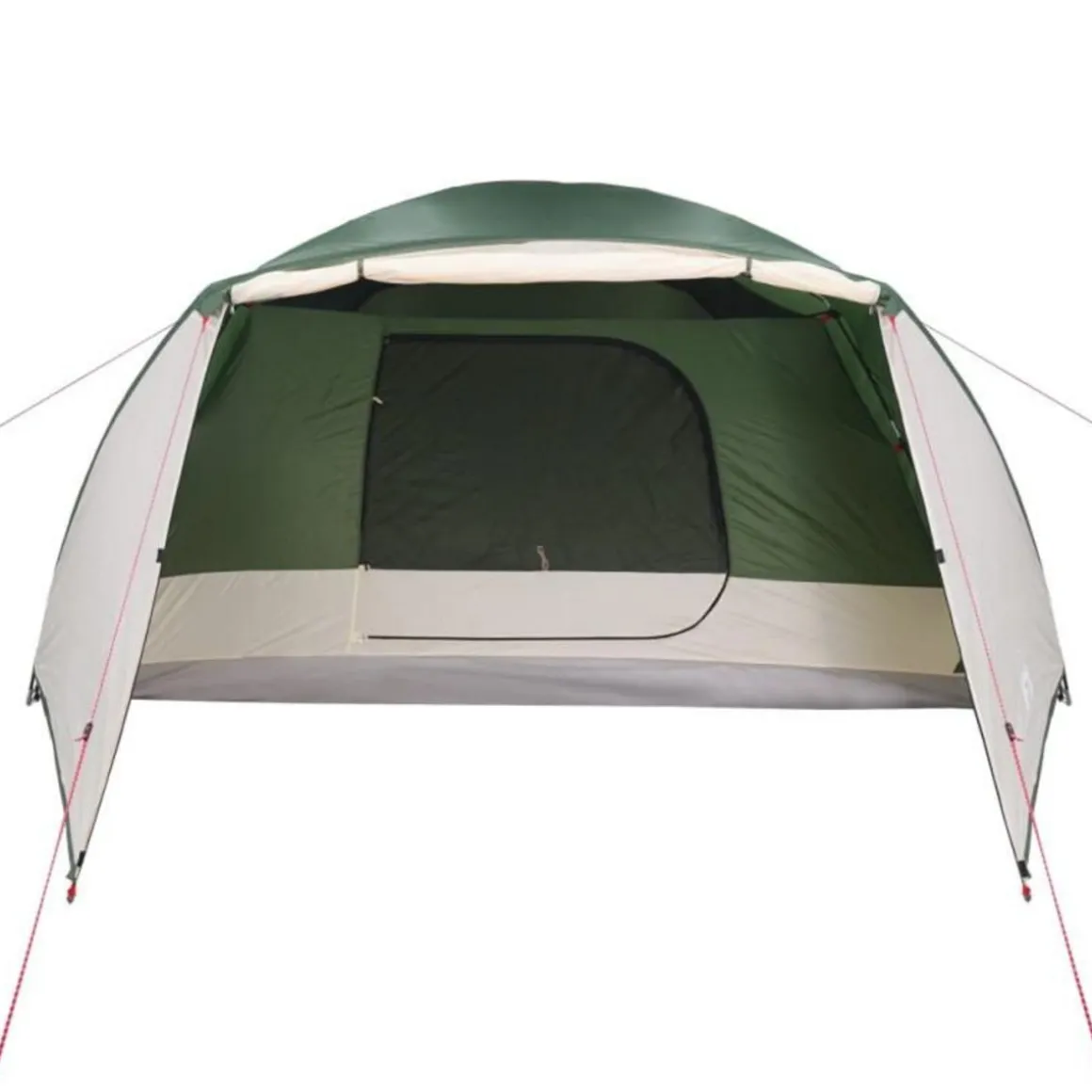 Tente familiale avec porche 6 personnes vert imperméable